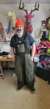 Load image into Gallery viewer, URBAN REWORK OVERALLS | WASHED CORDUROY - CEDAR GREEN