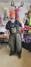 Load image into Gallery viewer, URBAN REWORK OVERALLS | WASHED CORDUROY - CEDAR GREEN
