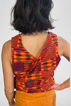 Load image into Gallery viewer, WONDER WRAP TOP | COTTON/LINEN - FOLKLORIC COLORS