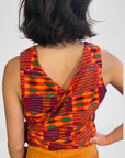 WONDER WRAP TOP | COTTON/LINEN - FOLKLORIC COLORS
