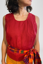 Load image into Gallery viewer, WONDER WRAP TOP | COTTON/LINEN - FOLKLORIC COLORS