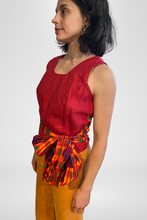 Load image into Gallery viewer, WONDER WRAP TOP | COTTON/LINEN - FOLKLORIC COLORS