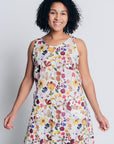 PLAYFUL CELESTE DRESS | LINEN - GARDEN PRINT