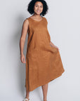 ALL DAY SHIFT DRESS | LINEN - PUMPKIN