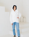 SIGNATURE MULTI-WAY CIRCLE CARDIGAN | OEKO-TEX CERTIFIED - WHITE