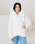 SIGNATURE MULTI-WAY CIRCLE CARDIGAN | OEKO-TEX CERTIFIED - WHITE