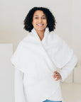 SIGNATURE MULTI-WAY CIRCLE CARDIGAN | OEKO-TEX CERTIFIED - WHITE