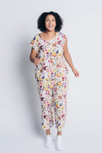 Load image into Gallery viewer, EVERYDAY CAP SLEEVE TOP | LINEN - GARDEN PRINT