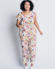 EVERYDAY CAP SLEEVE TOP | LINEN - GARDEN PRINT