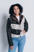 Load image into Gallery viewer, JUSTIFY JACKET HOODIE | COTTON MUDCLOTH - ONYX