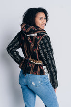 Load image into Gallery viewer, JUSTIFY JACKET HOODIE | COTTON MUDCLOTH - ONYX