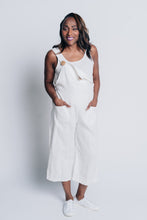 Load image into Gallery viewer, EASY STREET OVERALLS | LINEN - WHITE