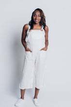 Load image into Gallery viewer, EASY STREET OVERALLS | LINEN - WHITE