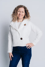 Load image into Gallery viewer, JUSTIFY JACKET HOODIE | ORGANIC COTTON - WHITE