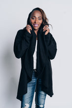 Load image into Gallery viewer, SIGNATURE MULTI-WAY CIRCLE CARDIGAN | OEKO-TEX CERTIFIED - BLACK