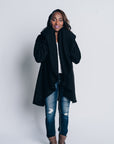 SIGNATURE MULTI-WAY CIRCLE CARDIGAN | OEKO-TEX CERTIFIED - BLACK