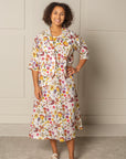 DAY TO NIGHT BOLERO JACKET | LINEN - GARDEN PRINT