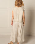 EVERY DAY CAP SLEEVE TOP | LINEN - NATURAL