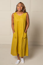 Load image into Gallery viewer, ALL DAY SHIFT DRESS | LINEN - GOLD