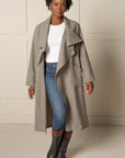 3-WAY FREEDOM DRAPE COAT | LINEN - DK TAUPE