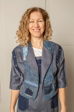 Load image into Gallery viewer, DAY TO NIGHT BOLERO JACKET | ORGANIC DENIM - BLUES