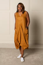 Load image into Gallery viewer, DRAPED FOREVER FROCK | LINEN - RUST