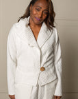 JUSTIFY JACKET HOODIE in OEKO-TEX CERTIFIED fabric in white