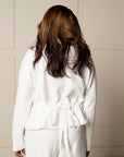 JUSTIFY JACKET HOODIE | OEKO-TEX CERTIFIED - WHITE