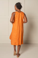 Load image into Gallery viewer, DRAPED FOREVER FROCK | LINEN - ORANGE