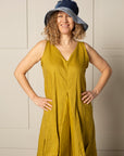 UPCYCLED DENIM BRIMMED HAT | COTTON-BLUES