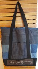 Load image into Gallery viewer, recycled denim bag