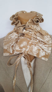 Brocade fabric collar as accessory