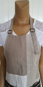 neck detail of apron