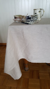 natural taupe linen tablecloth