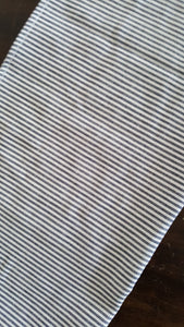 charcoal stripe linen napkin
