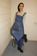 Load image into Gallery viewer, blue denim jumper on model