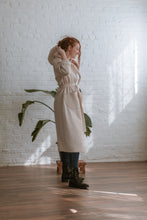 Load image into Gallery viewer, happy hoodie full length coat side