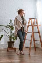 Load image into Gallery viewer, Creme circle jacket on model