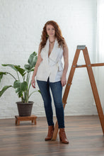 Load image into Gallery viewer, INVESTED VEST | NATURAL LINEN - WHITE