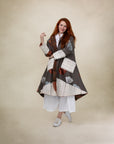 REVERSE IT EARTH AND ECHO COAT in COTTON MUDCLOTH in CAPPUCINO brown