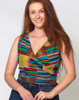 WONDER WRAP TOP | COTTON - AFRIQUE COLORS
