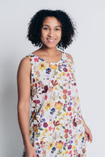 Load image into Gallery viewer, PLAYFUL CELESTE DRESS | LINEN - GARDEN PRINT
