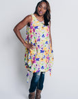 PLAYFUL CELESTE DRESS | LINEN/COTTON - MULTI COLOR