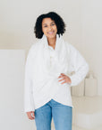 SIGNATURE MULTI-WAY CIRCLE CARDIGAN | OEKO-TEX CERTIFIED - WHITE