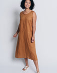 ALL DAY SHIFT DRESS | LINEN - PUMPKIN