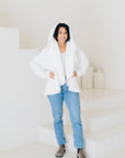 SIGNATURE MULTI-WAY CIRCLE CARDIGAN | OEKO-TEX CERTIFIED - WHITE