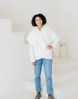 SIGNATURE MULTI-WAY CIRCLE CARDIGAN | OEKO-TEX CERTIFIED - WHITE