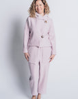 JUSTIFY JACKET HOODIE | OEKO-TEX CERTIFIED - BABY PINK