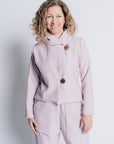 JUSTIFY JACKET HOODIE | OEKO-TEX CERTIFIED - BABY PINK
