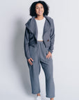 ESSENTIAL DEEP POCKET PANT in slate grey OEKO-TEX CERTIFIED fabric
